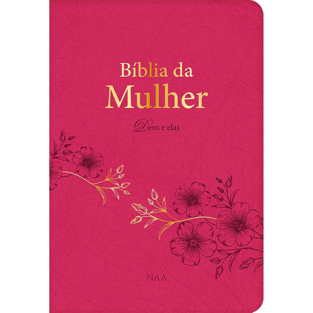 Bíblia da Mulher Deus e Elas | NAA | Letra Normal | Rosa em Oferta na Shopee