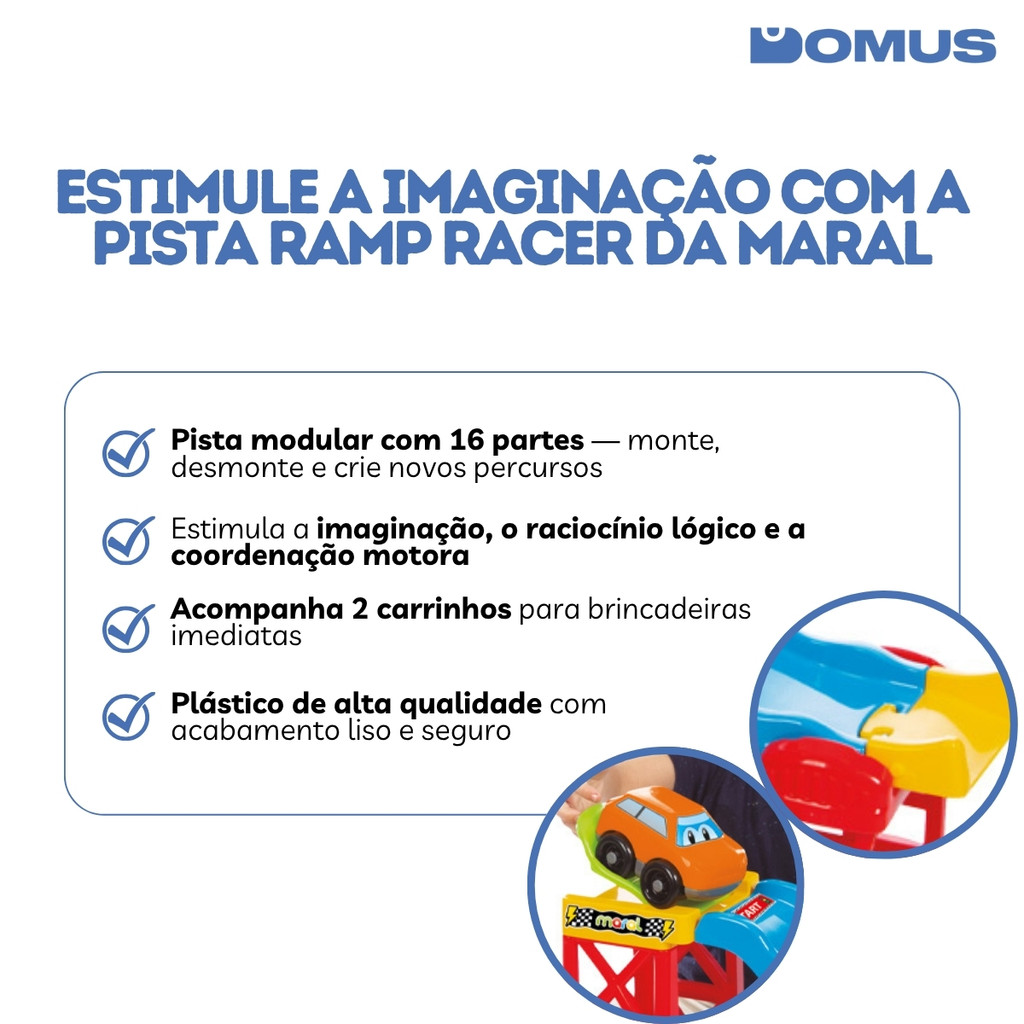 Pista de Carrinhos Ramp Racer Brinquedo 3 em 1 Maral — imagem 2 de 2