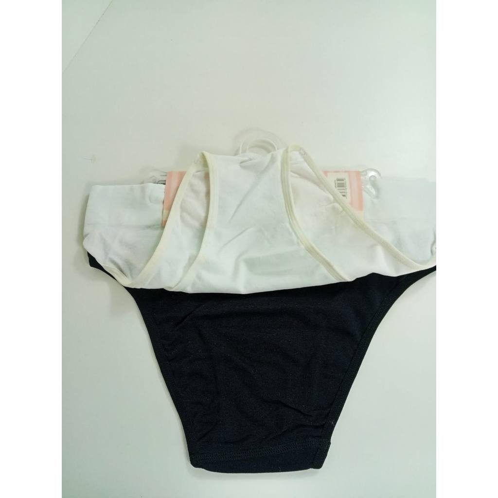 Conjunto 2 Calcinhas sem Costura K4 Mulher Poliamida Pt/Bc em Oferta na Shopee
