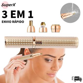 Depiladora Elétrica Recarregável Multifuncional 3 em 1 Aparador Lâmina de Precisão e Depilador para uma Pele Suave em Oferta na Shopee