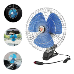 Ventilador Automotivo Duplo 8" 12V Portátil Ajustável Importway Ideal Para Carros Caminhões E Motorhomes