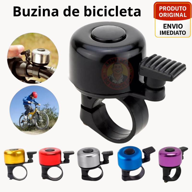 Buzina de Bicicleta Sino Trim Trim Alumínio Guidão Bike Patinete Som Potente Envio Imediato Pronta Entrega