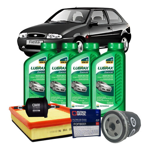 Kit Troca Óleo Filtros 20w50 Fiesta  1.0 Endura em Oferta na Shopee
