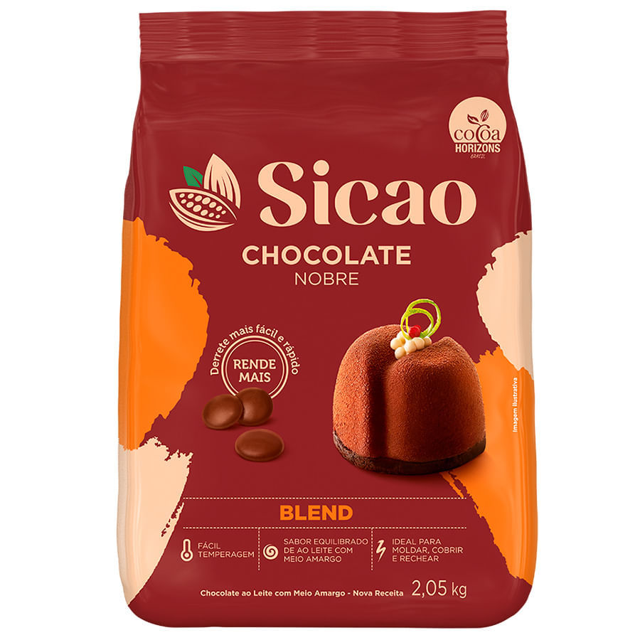 Chocolate Nobre Blend Gotas 2,05Kg Sicao Callebeaut em Oferta na Shopee