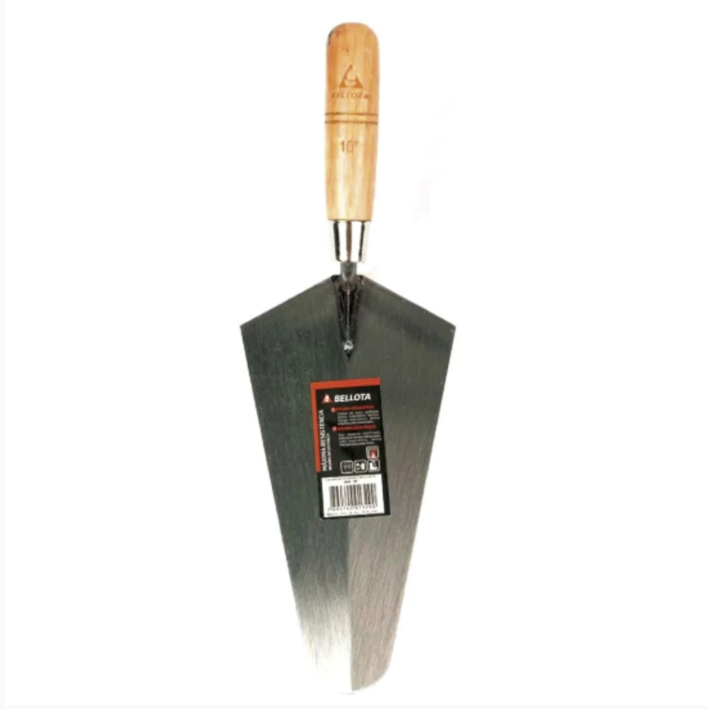 Colher Pedreiro Reta 10" Bellota Ferramenta Construção Obra Profissional