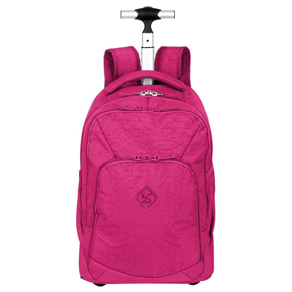 Mochila Carrinho 2 em 1 Sestini Rolling Crinkle Rosa - Pink em Oferta na Shopee