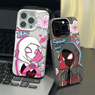 Capinha de celular casal homem aranha para iPhone 7+8 11 12 13 15 14 16 Pro Max Xr Xs Max 7+8 16 Plus capa anti impacto em Oferta na Shopee