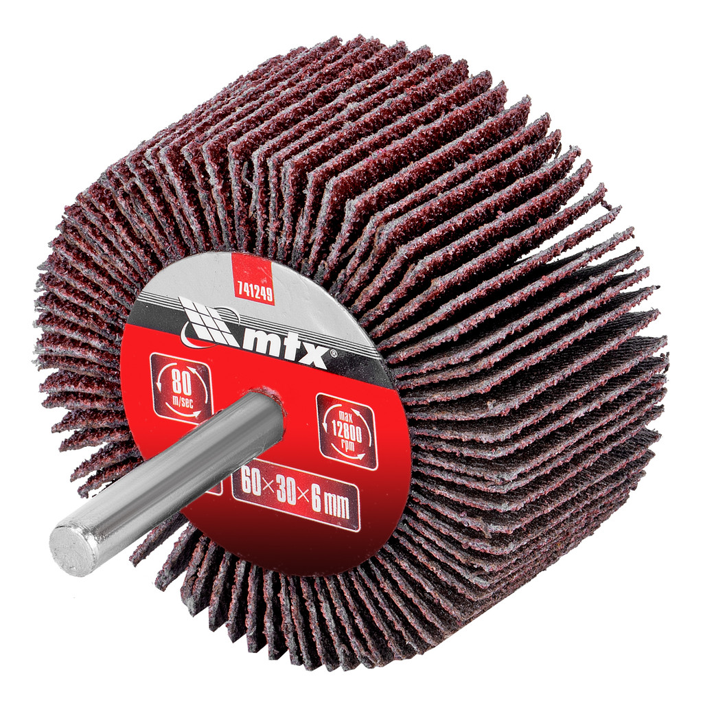 RODA DE LIXA, COM HASTE PARA FURADEIRA, GRAO 80, 60 X 30 X 6MM, 1PC // MTX em Oferta na Shopee