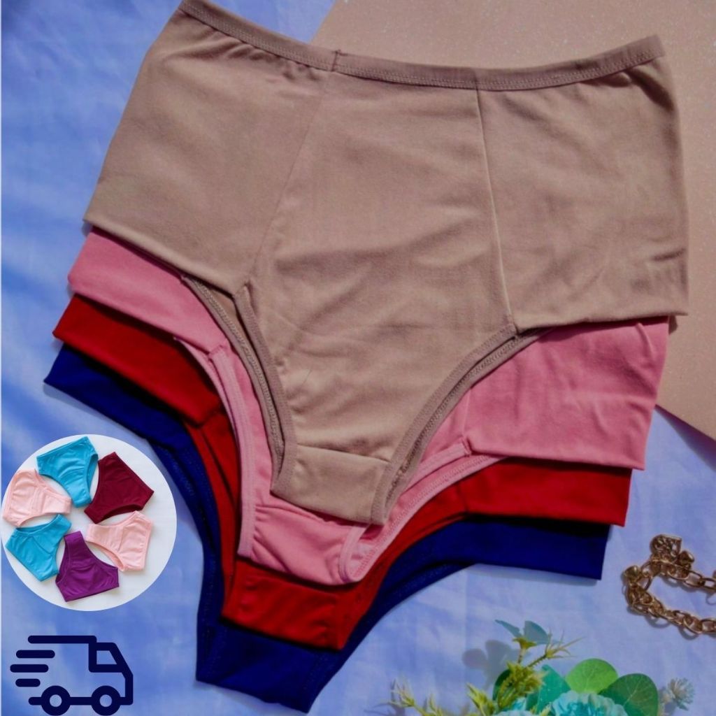 Kit C/ 5 unidades Calcinha Gestante e Pós-Parto Poliamida Premium em Oferta na Shopee