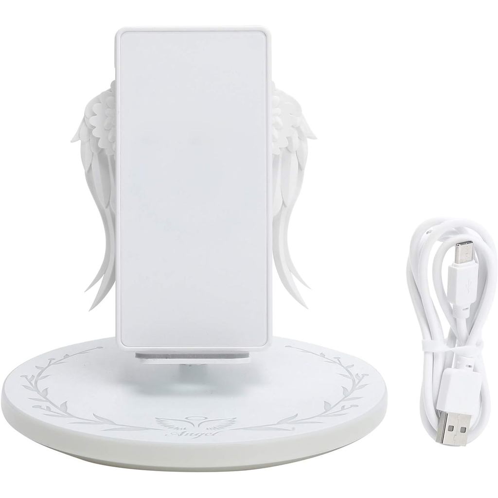 Carregador Sem Fio DJDK de Carregamento Rápido, Carregador Sem Fio de 10W Estilo Asa de Anjo para Celular, Universal par