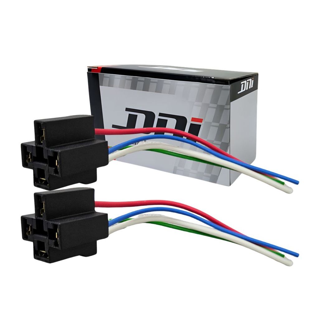 Par Chicote com Soquete para Relé Auxiliar 4 Terminais Bivolt 12/24V DNI 7502