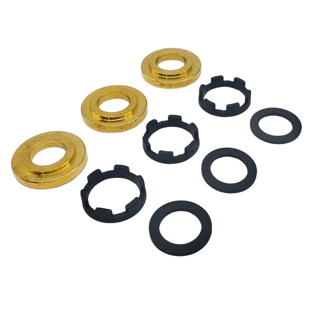 Kit 3un Apoio Gaxeta Anti Extrusão e Distanciador para Lavadora Lavor Wash Wp Fast Plus 130 60050146
