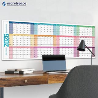 SECRETSPACE 2026 Novo Planejador De Programação Diária Anual Folha De Calendário Parede Plano De 365 Dias Planejamento D em Oferta na Shopee