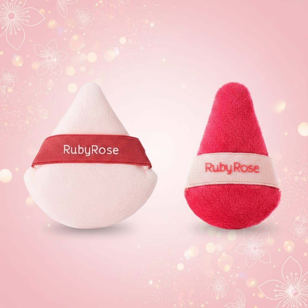 Combo Esponjas de Pó Ruby Rose – Tiny Touch + Cloud Puff