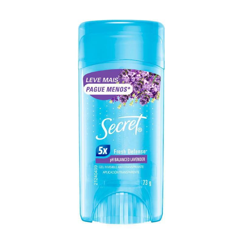 Desodorante Antitraspirante Stick em Gel Secret pH Balanced Lavender 73g