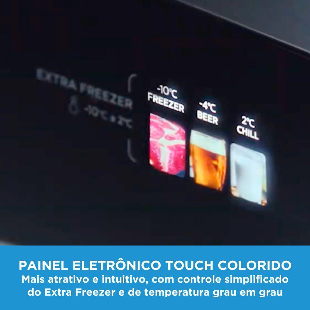 Geladeira Frost Free Duplex 491L Inverter Preta Midea MD-RT650EVKDX3 Bivolt — imagem 2 de 2