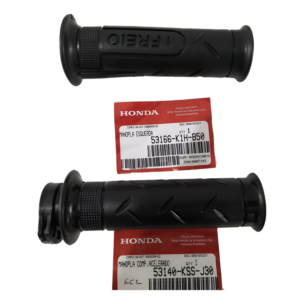 PAR DE MANOPLA LUVA BIZ125 BIZ 125 EX 2026 ORIGINAL HONDA