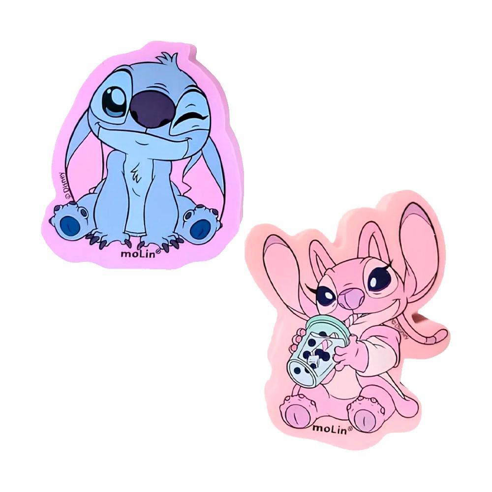 Borracha Escolar Fofa Disney Stitch Angel c/ 2und Molin em Oferta na Shopee
