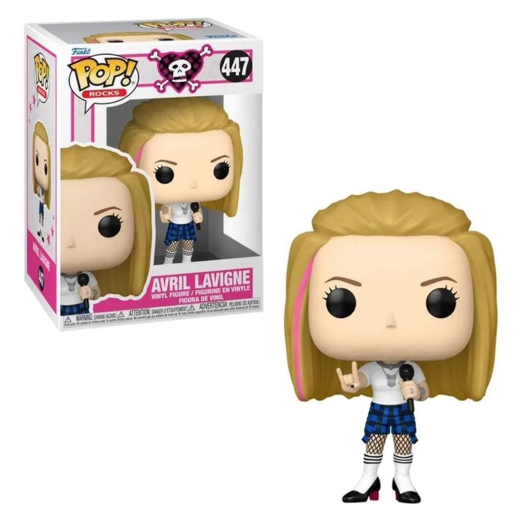 Boneco Funko Pop! Rocks - Avril Lavigne (Girlfriend) Candide - 11901 em Oferta na Shopee