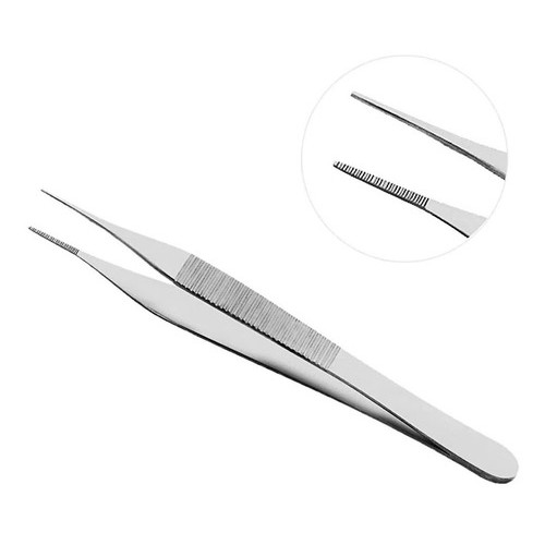 Pinça Adson C/ Serrilha Dente 12cm Em Aço Cirúrgico Wilcos