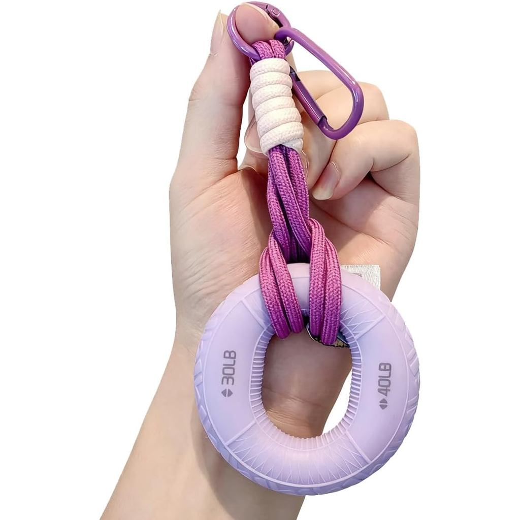 Chaveiro Bonito De Força De Preensão-Anel Exercitador De Mão Com , Treinador De Reabilitação De Dedos Para Uso Diário . 