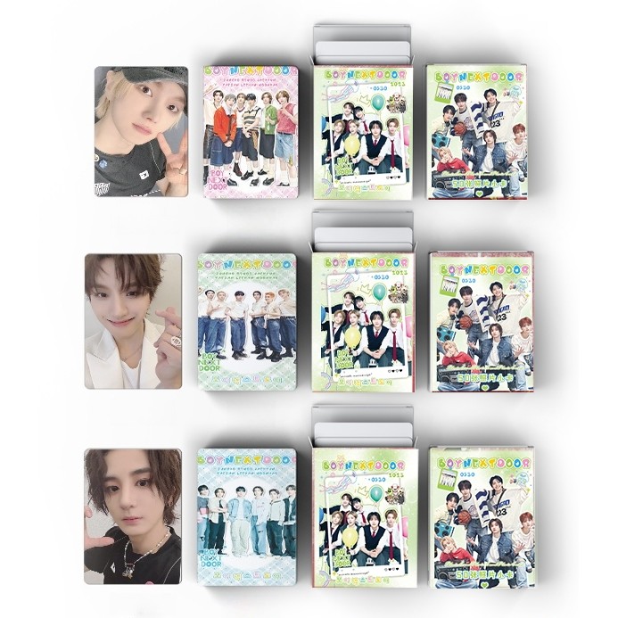 50-55pcs Menino Próxima Porta Photocards Laser Holográfico Lomo Cartões BOYNEXTDOOR SUNGHO RIWOO JAEHYUN TAESAN LEEHAN W
