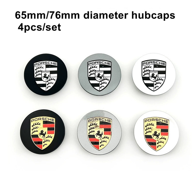 4 Pçs/set Tampas Do Cubo Da Roda Calota Para Porsche 911 Cayenne Panamera Macan Cayman Boxster Carrera Aro Centro hub Ca