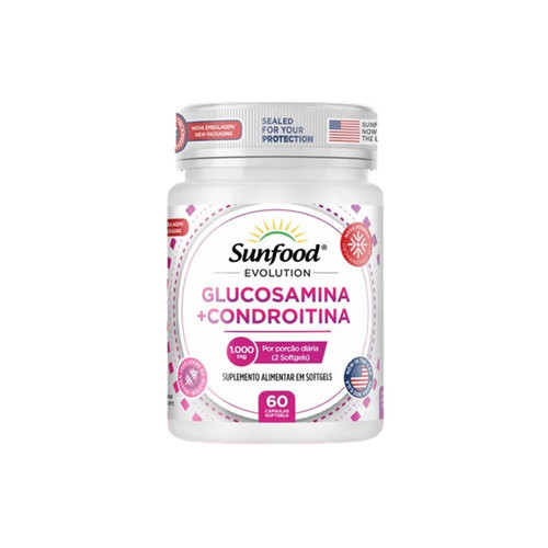 Glucosamina + Condroitina 1000mg 60 Softgels em Oferta na Shopee