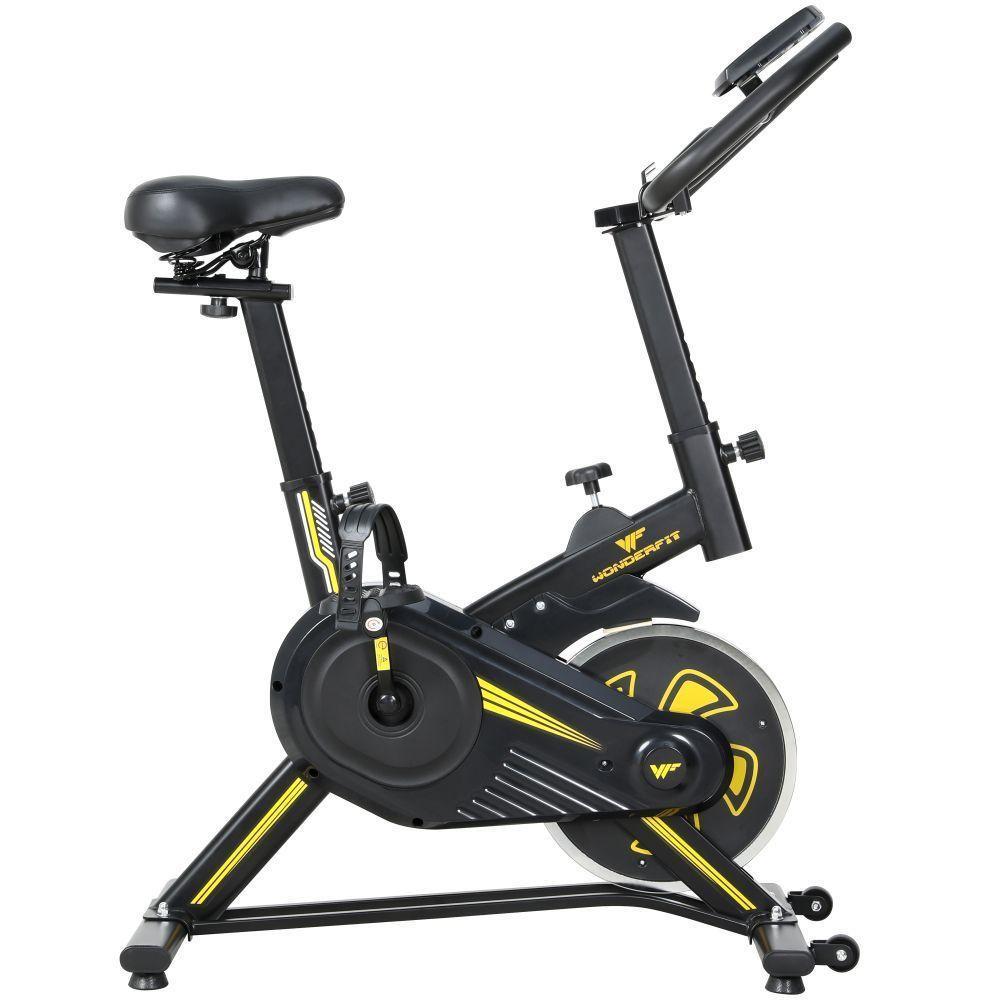 Bicicleta Spinning Mecânica Wonderfit Go Amarela Roda De Inercia 4kg (WSB04HBTA-AM) em Oferta na Shopee