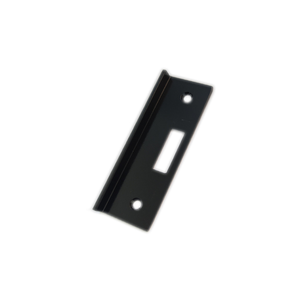 3230 - Contra fechadura com aparador para fechadura 3530 para porta de correr de vidro temperado blindex v/a - Preto