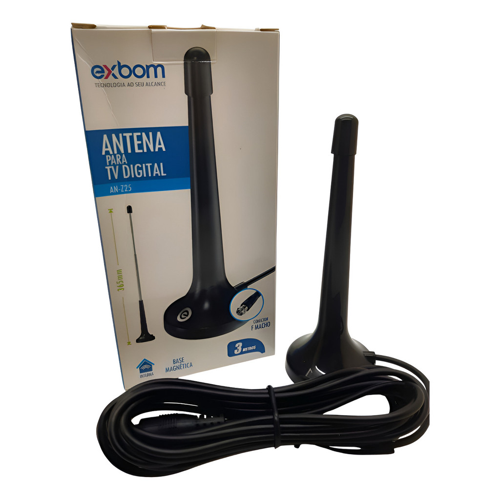 Antena Digital Para Tv Smart 4k Interna Hdtv Uhf 3 Metros De Cabo