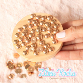 Meia Pérola KC 10mm 17g – Dourado - Embalagem hermética em Oferta na Shopee