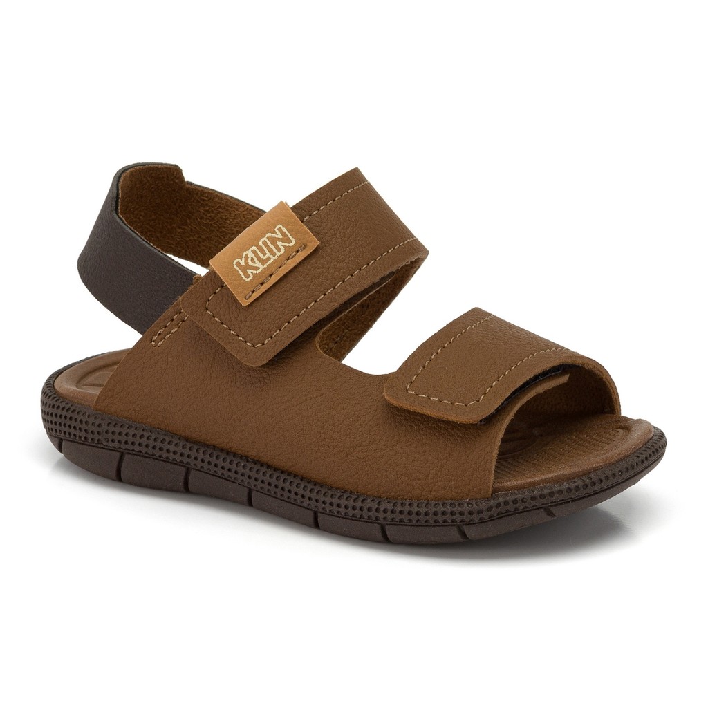 Papete Sandália Infantil Menino Klin Tic Tac Anatômica Confortável Escola Passeio Regulável