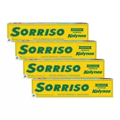 Kit 4 Cremes Dentais Sorriso Edição Limitada Kolynos 90g