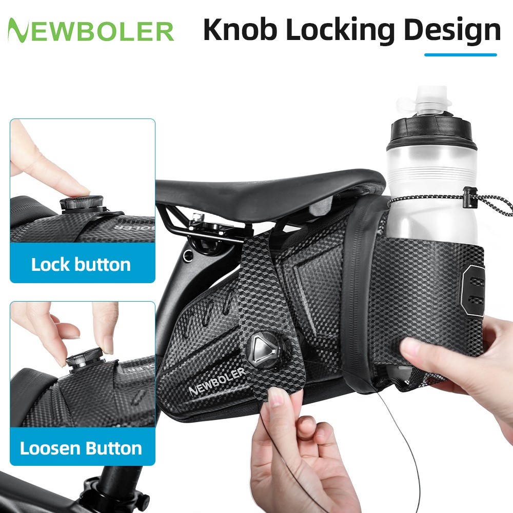 Newboler 2.5L EVA Hard Shell Bike Saddle Bolsa Grande Capacidade À Prova D'água De Armazenamento De Assento De Ciclismo em Oferta na Shopee