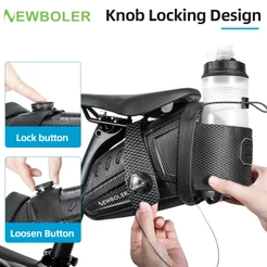 Newboler 2.5L EVA Hard Shell Bike Saddle Bolsa Grande Capacidade À Prova D'água De Armazenamento De Assento De Ciclismo