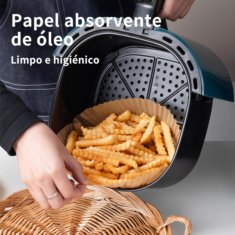 Papel Descartável Antiaderente para Air Fryer