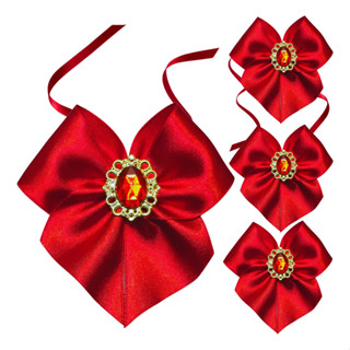 12 Laço Decorativo Cetim Vermelho com Chatom em Oferta na Shopee