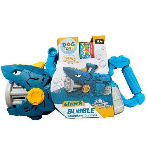 Pistola Bolhas Tubarao Brinquedo Infantil Bolhas Diversao Facil Uso Gerador