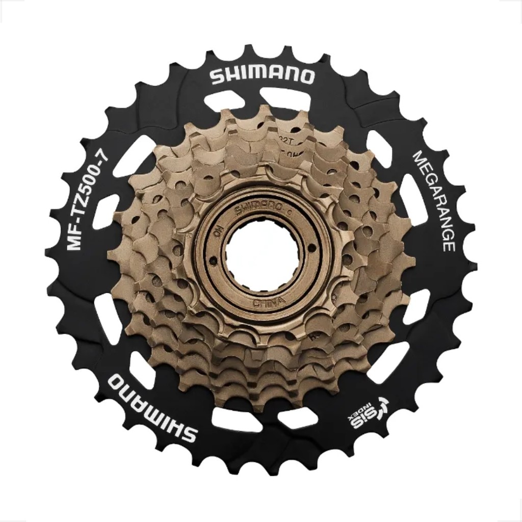 CATRACA RODA LIVRE SHIMANO TOURNEY TZ500 ROSCA 7 VELOCIDADES 14 34 DENTES MEGARANGE ARO 26 29