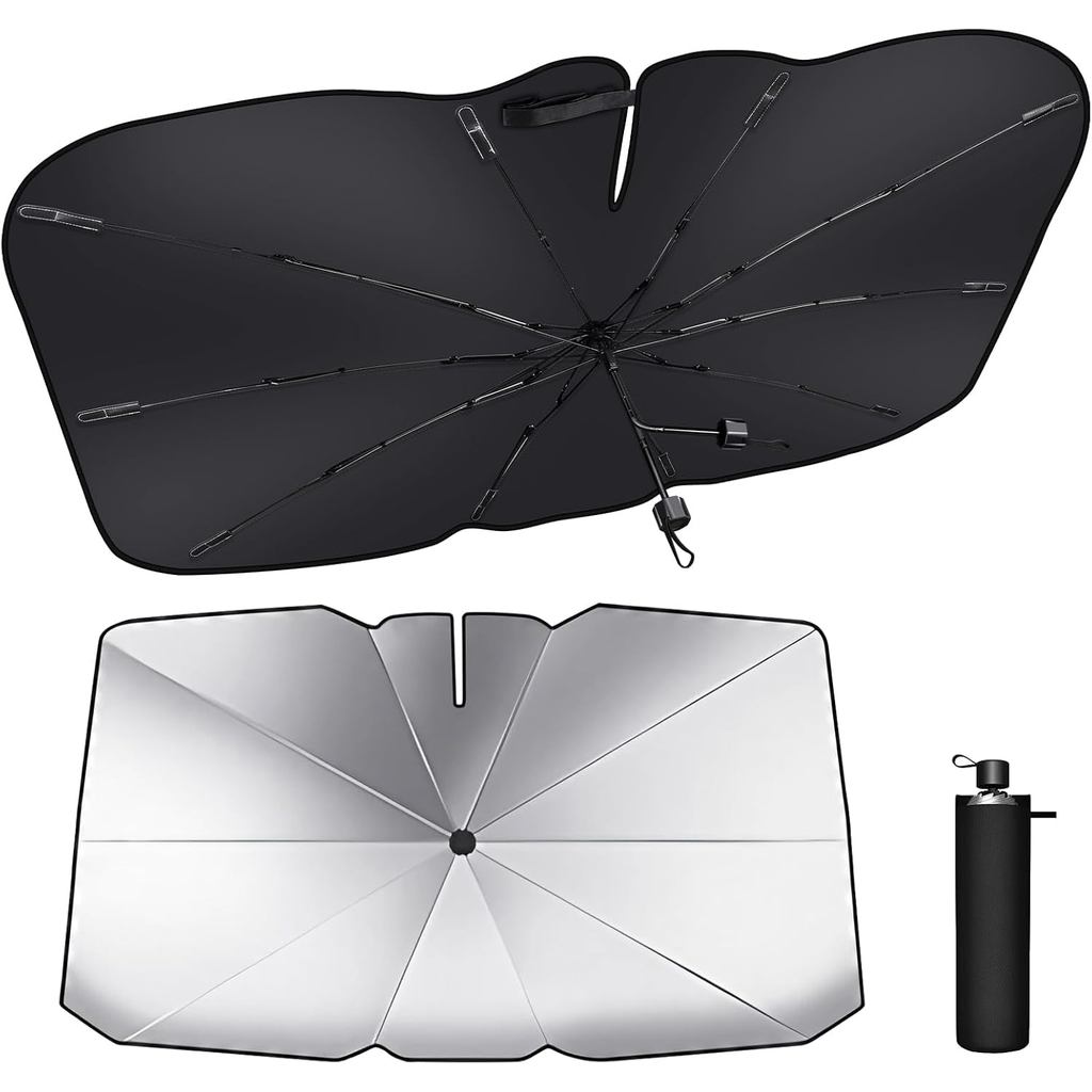 Guarda-sol para Para-brisa de Carro LECART, Cobertura Dobrável para Janela Frontal, 360 °   Capa de Proteção Térmica com