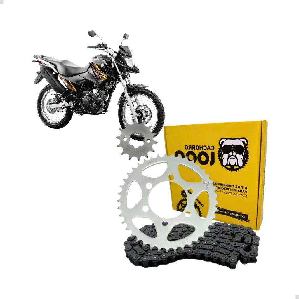 Kit Relação CACHORRO LOCO Tração Transmissão Xtz 150 XTZ150 em Oferta na Shopee