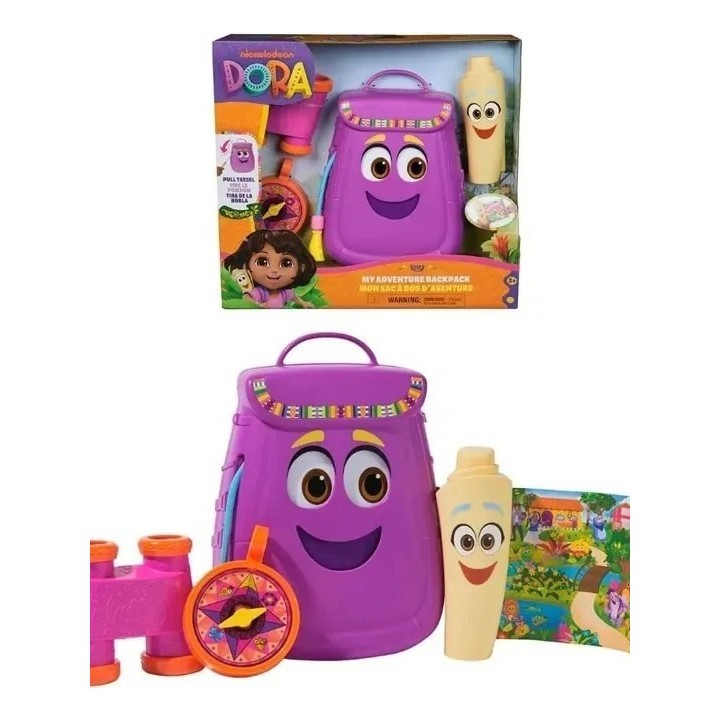 Dora Aventureira Mochila Com Mapa,binóculo E Bússola - Sunny