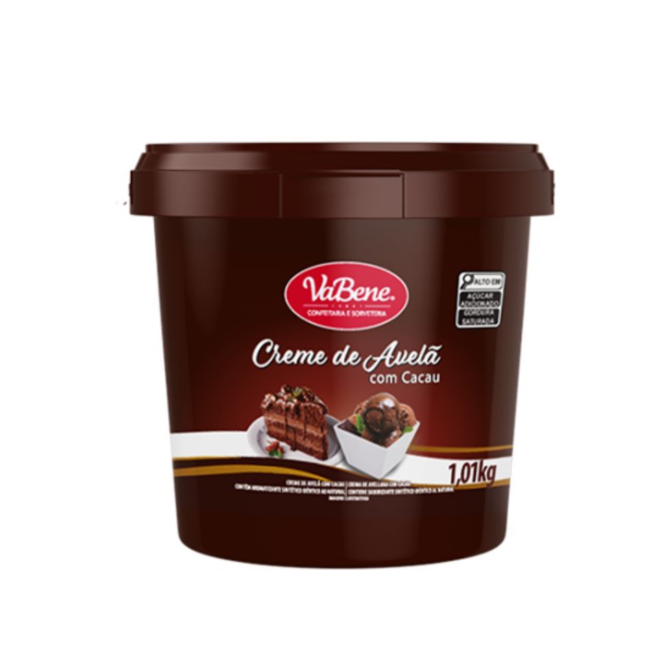 Creme de Avelã com Cacau 1kg Vabene Pote em Oferta na Shopee