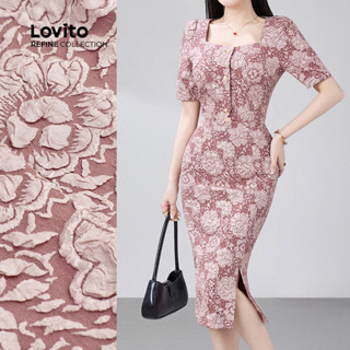 (Lovito Refine) Blusas ou Calças Elegantes Pérolas Botão Frontal Tops ou Calças Primavera/Verão LR21E009 em Oferta na Shopee