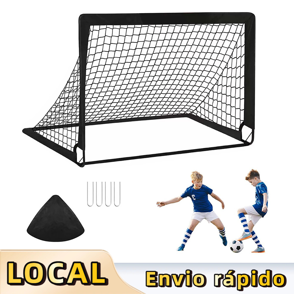 Rede de Gol de Futebol 120x90cm com Estojo – Portátil, Pop-up, para Uso Doméstico e Escolar, Resistente