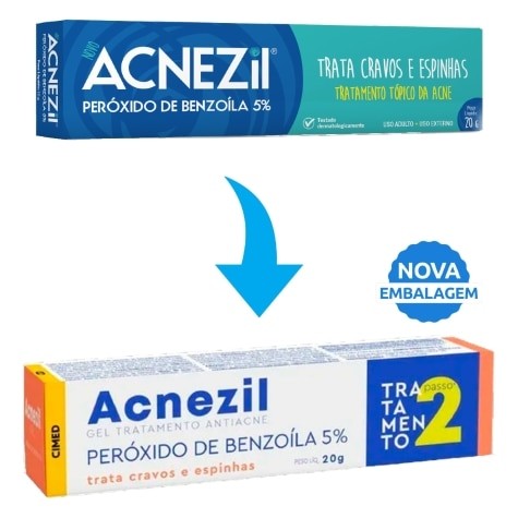 Acnezil Gel 5% Trata Cravos E Espinhas 20g