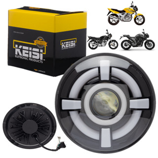 Farol Led Angel Eyes Cbx FAZER 250 YBR 125 2000 2001 2002 em Oferta na Shopee