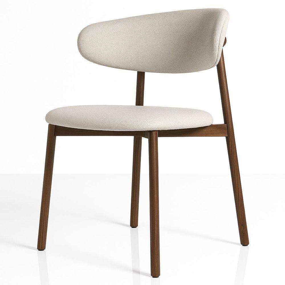 Cadeira Alba Linho & Nogueira em Oferta na Shopee