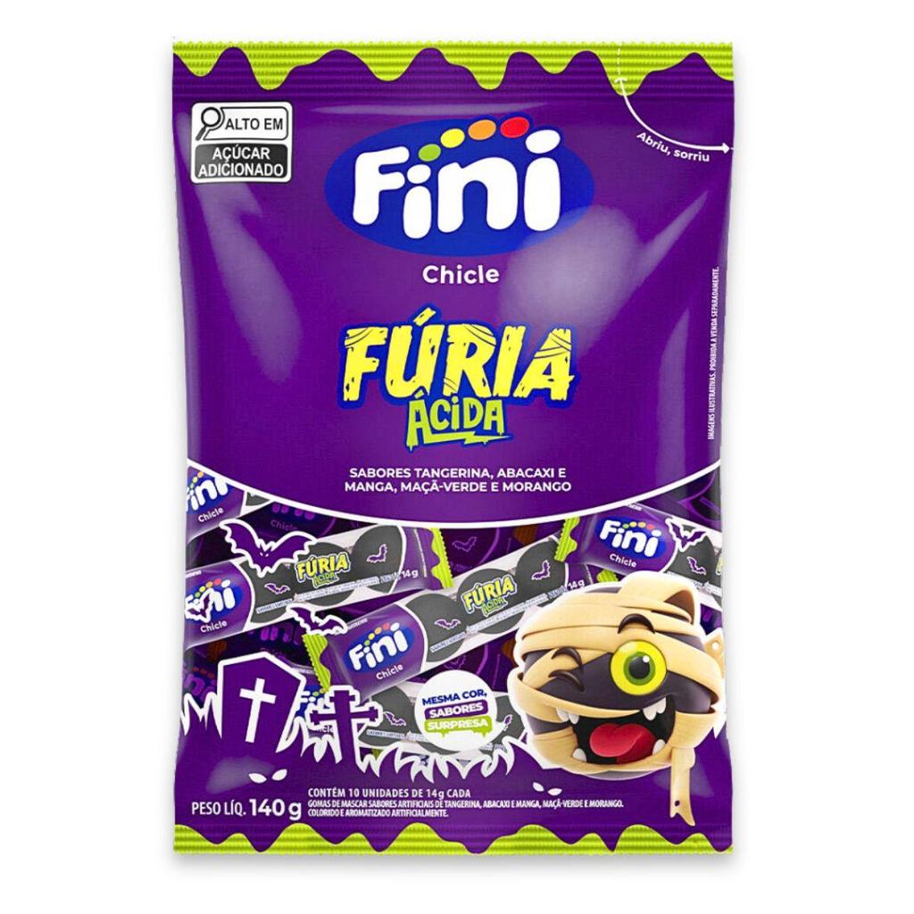 Chicle Fini Fúria Ácida 140G